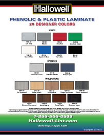 Phenolic & Laminate Color Card