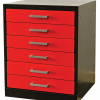 Fort Knox Pedestal Options - 6 Drawer Pedestal